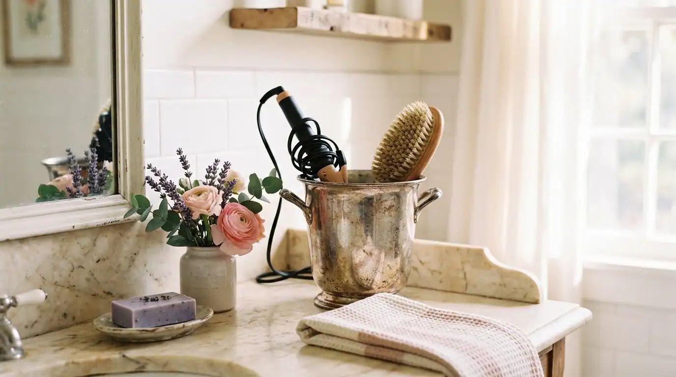 The vintage bucket hack turning clutter into decor